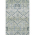 8' X 10' Artichoke Green And Gray Floral Washable Area Rug With UV Protection