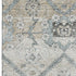 8' X 10' Beige And Gray Floral Washable Area Rug With UV Protection