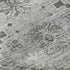 8' X 10' Gray And Silver Floral Washable Area Rug With UV Protection
