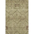 8' X 10' Brown And Beige Floral Washable Area Rug With UV Protection