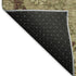 8' X 10' Brown And Beige Floral Washable Area Rug With UV Protection