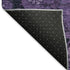 5' X 8' Eggplant And Gray Floral Washable Area Rug With UV Protection