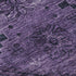 5' X 8' Eggplant And Gray Floral Washable Area Rug With UV Protection