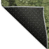 8' X 10' Olive Green And Gray Floral Washable Area Rug With UV Protection