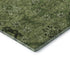 8' X 10' Olive Green And Gray Floral Washable Area Rug With UV Protection