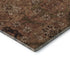 9' X 12' Rust And Copper Floral Washable Area Rug With UV Protection