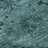 5' X 8' Teal And Gray Floral Washable Area Rug With UV Protection