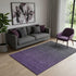 5' X 8' Eggplant And Charcoal Ombre Washable Area Rug With UV Protection