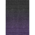 5' X 8' Eggplant And Charcoal Ombre Washable Area Rug With UV Protection