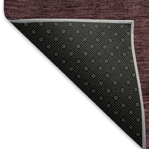 5' X 8' Merlot And Charcoal Ombre Washable Area Rug With UV Protection