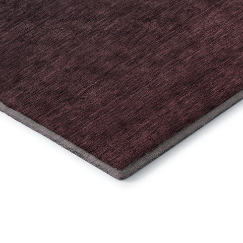 5' X 8' Merlot And Charcoal Ombre Washable Area Rug With UV Protection
