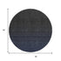 8' Navy Blue And Charcoal Ombre Washable Round Rug With UV Protection