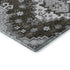 5' X 8' Chocolate Gray And Ivory Medallion Washable Area Rug With UV Protection