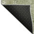 8' X 10' Artichoke Green And Ivory Medallion Washable Area Rug With UV Protection