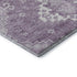 8' X 10' Lavender And Ivory Medallion Washable Area Rug With UV Protection