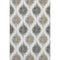 5' X 8' Taupe And Ivory Ikat Washable Area Rug With UV Protection