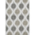 5' X 8' Taupe And Ivory Ikat Washable Area Rug With UV Protection