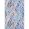 8' X 10' Blue Brown And Blush Geometric Washable Area Rug With UV Protection