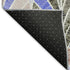 8' X 10' Blue Brown And Blush Geometric Washable Area Rug With UV Protection