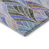 8' X 10' Blue Brown And Blush Geometric Washable Area Rug With UV Protection