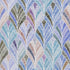 8' X 10' Blue Brown And Blush Geometric Washable Area Rug With UV Protection
