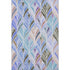 8' X 10' Blue Brown And Blush Geometric Washable Area Rug With UV Protection