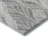 8' Gray And Ivory Geometric Washable Round Rug With UV Protection