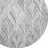 8' Gray And Ivory Geometric Washable Round Rug With UV Protection