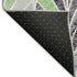 8' X 10' Green Purple And Ivory Geometric Washable Area Rug With UV Protection