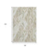 8' X 10' Khaki Beige And Ivory Geometric Washable Area Rug With UV Protection