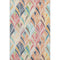 5' X 8' Orange Gold And Blue Geometric Washable Area Rug With UV Protection