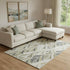 8' X 10' Taupe And Ivory Geometric Washable Area Rug With UV Protection