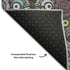 5' X 8' Black Purple And Teal Medallion Washable Area Rug With UV Protection