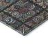 5' X 8' Black Purple And Teal Medallion Washable Area Rug With UV Protection