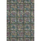5' X 8' Fern Green Purple And Teal Medallion Washable Area Rug With UV Protection