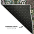 5' X 8' Fern Green Purple And Teal Medallion Washable Area Rug With UV Protection