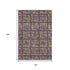 8' X 10' Rust Purple And Teal Medallion Washable Area Rug With UV Protection