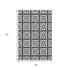 5' X 8' Black And Ivory Medallion Washable Area Rug With UV Protection