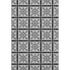 5' X 8' Black And Ivory Medallion Washable Area Rug With UV Protection