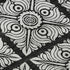 5' X 8' Black And Ivory Medallion Washable Area Rug With UV Protection
