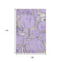 9' X 12' Lavender Beige And Gray Geometric Washable Area Rug With UV Protection