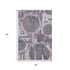 5' X 8' Purple Gray And Lavender Geometric Washable Area Rug With UV Protection