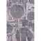 5' X 8' Purple Gray And Lavender Geometric Washable Area Rug With UV Protection