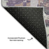 5' X 8' Purple Gray And Lavender Geometric Washable Area Rug With UV Protection