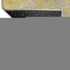 8' Gold And Silver Floral Washable Round Rug With UV Protection