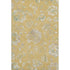 8' X 10' Gold And Silver Floral Washable Area Rug With UV Protection