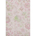 9' X 12' Pink And Green Floral Washable Area Rug With UV Protection
