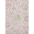 9' X 12' Pink And Green Floral Washable Area Rug With UV Protection