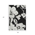 5' X 8' Black And Ivory Floral Washable Area Rug With UV Protection