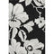 8' X 10' Black And Ivory Floral Washable Area Rug With UV Protection